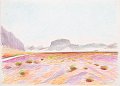 Yazd desert (1988), colour pencil on paper, 50x70cm