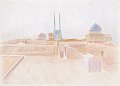 Yazd (1988), colour pencil on paper, 50x70cm